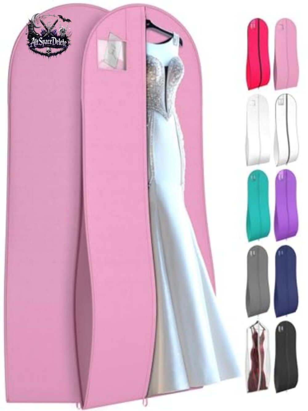 72" Tapered Long Garment Bag Wedding Dress Gown Storage